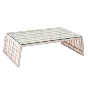 Tabloid Contemporary Outdoor Rataan Coffee Table by Stori Modern